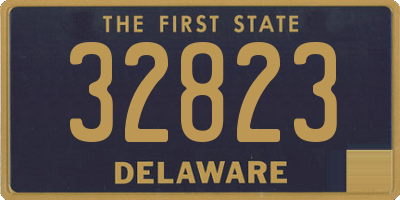 DE license plate 32823