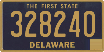 DE license plate 328240