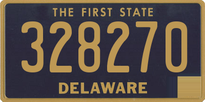 DE license plate 328270