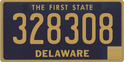 DE license plate 328308