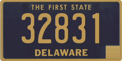 DE license plate 32831