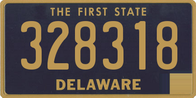 DE license plate 328318