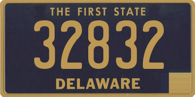 DE license plate 32832