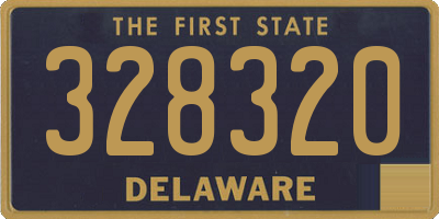 DE license plate 328320