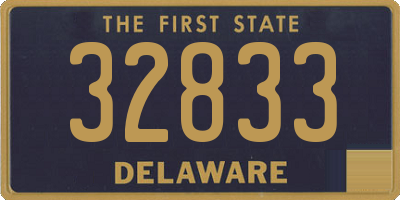 DE license plate 32833