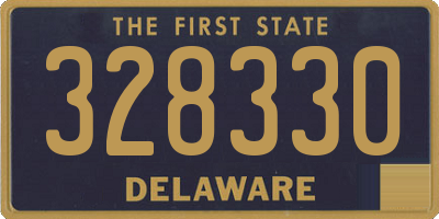 DE license plate 328330