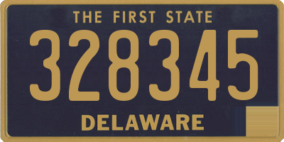 DE license plate 328345