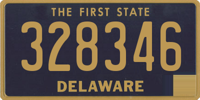 DE license plate 328346