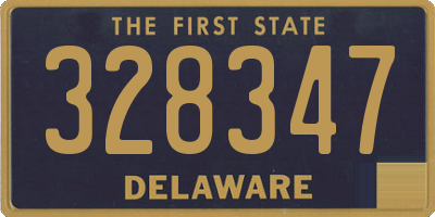 DE license plate 328347