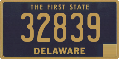 DE license plate 32839