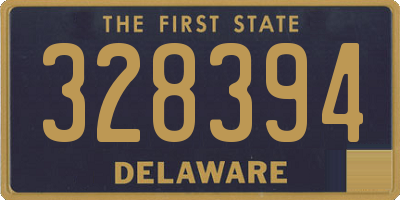 DE license plate 328394