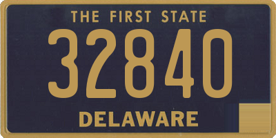 DE license plate 32840