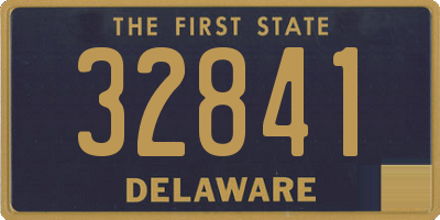 DE license plate 32841