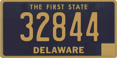 DE license plate 32844