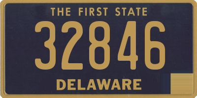 DE license plate 32846