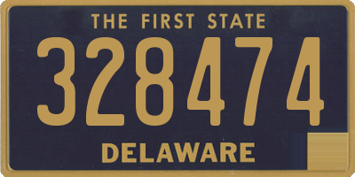 DE license plate 328474