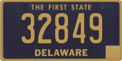 DE license plate 32849