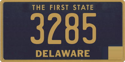 DE license plate 3285