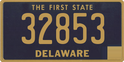 DE license plate 32853