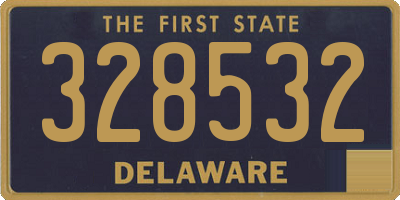 DE license plate 328532