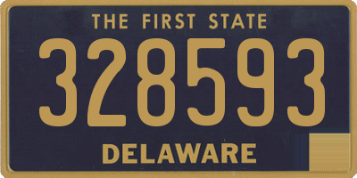 DE license plate 328593