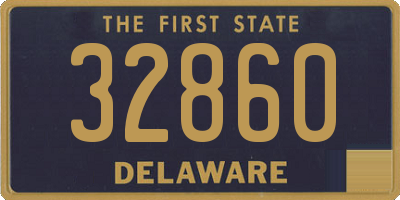 DE license plate 32860