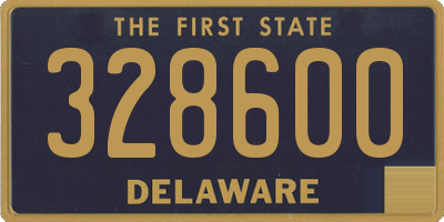 DE license plate 328600