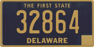 DE license plate 32864