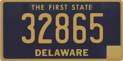 DE license plate 32865