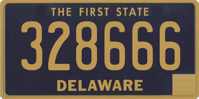 DE license plate 328666