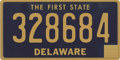DE license plate 328684