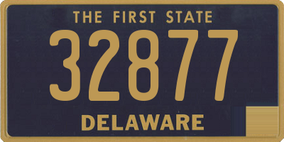 DE license plate 32877