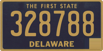 DE license plate 328788