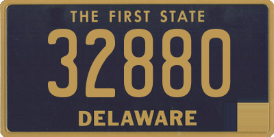 DE license plate 32880