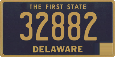 DE license plate 32882