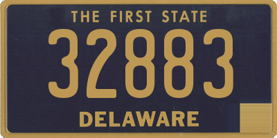 DE license plate 32883