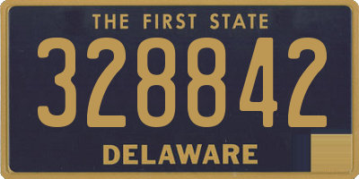 DE license plate 328842