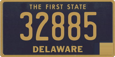 DE license plate 32885