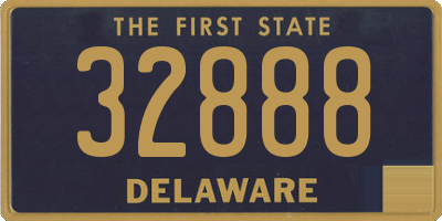 DE license plate 32888