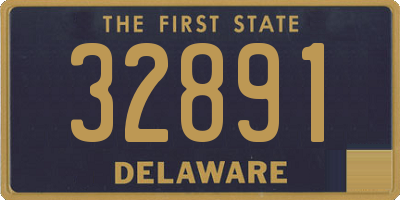 DE license plate 32891