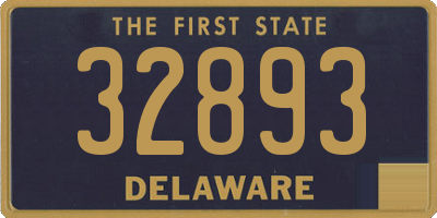 DE license plate 32893