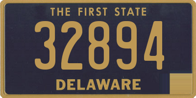 DE license plate 32894