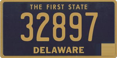 DE license plate 32897