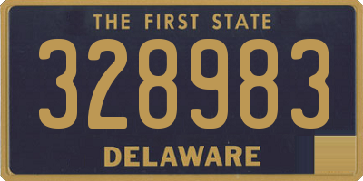 DE license plate 328983