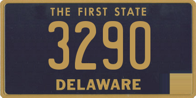 DE license plate 3290