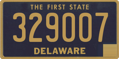 DE license plate 329007