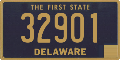 DE license plate 32901