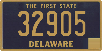 DE license plate 32905