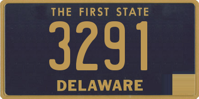 DE license plate 3291