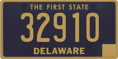 DE license plate 32910